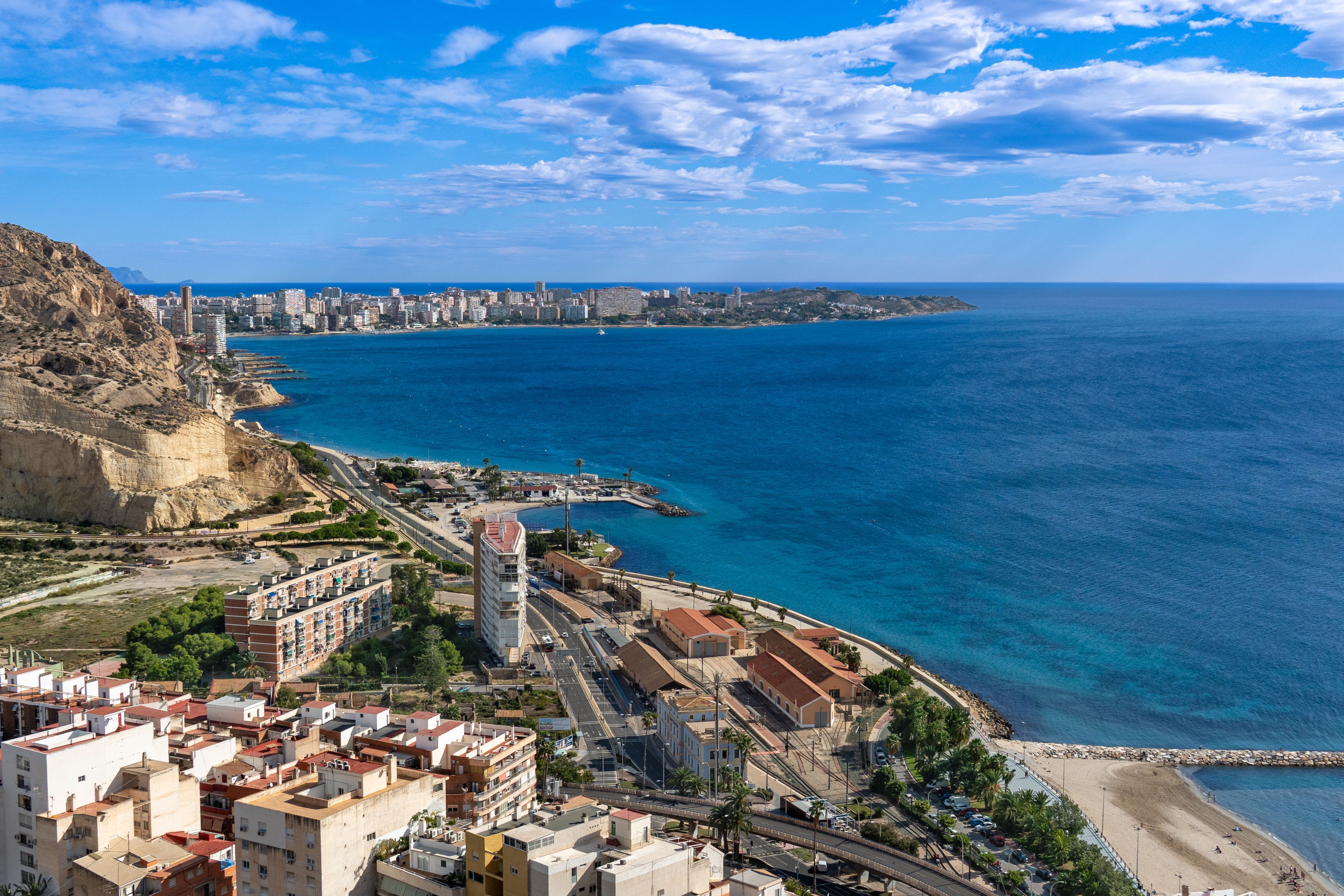 Vista aérea del litoral de Alicante