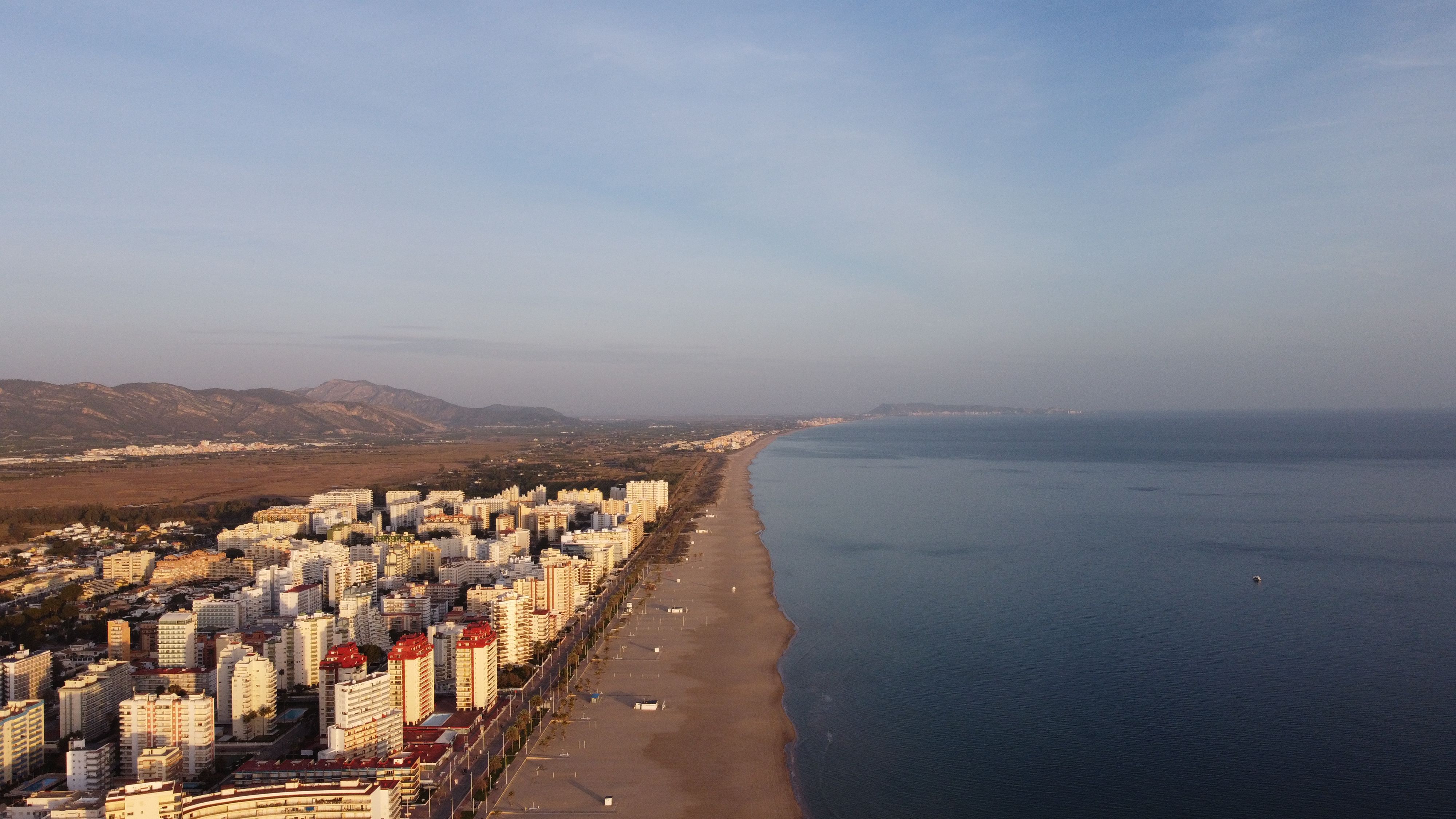 Vista aérea de Valencia y su litoral